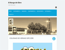 Tablet Screenshot of elburgodeebro.es